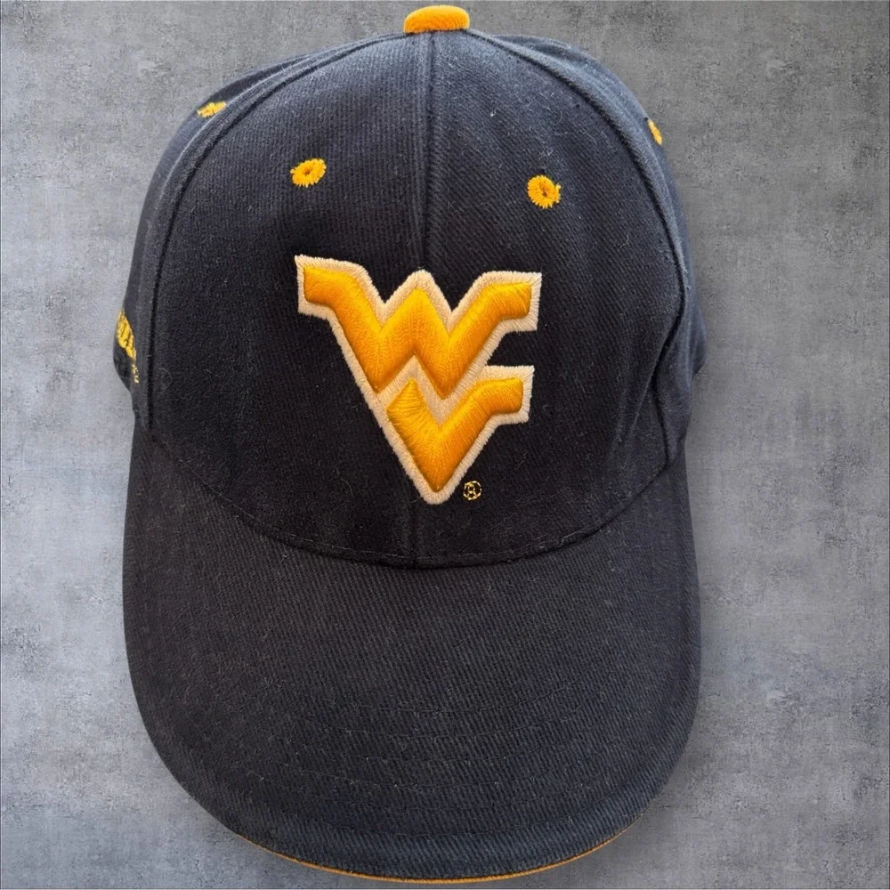 Steve & Barry's West Virginia Mountaineers Hat‎ OSFA Navy Blue Embroidered